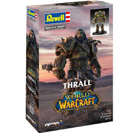 Revell World of Warcraft: Thrall (The Orc) makett készlet, 1:16 méretarány, 34 alkatrész – Ajándék szett festékkel, ecsettel és ragasztóval