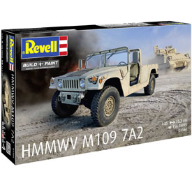 Revell Humvee HMMWV M1097 A2 katonai terepjáró makett készlet, 1:35 méretarány, 156 alkatrész