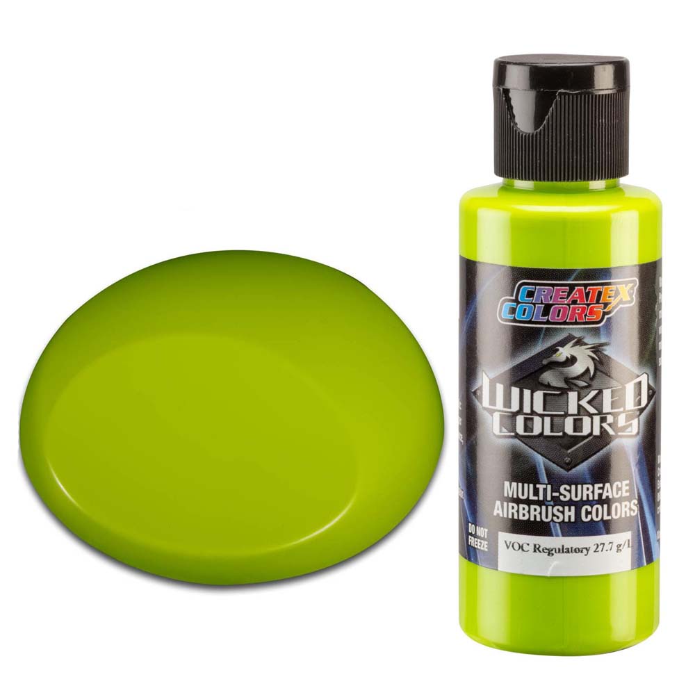 Wicked W085 limetkazöld fedő airbrush festék 60ml