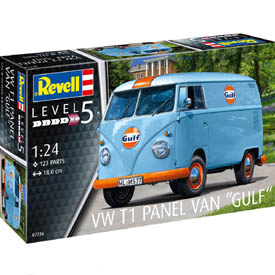 Revell 07726 VW T1 "Gulf" Van makett 1:24, 123 alkatrész