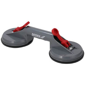 Gyorsrögzítésű dupla üveg- és csempe vákuumos tapadókorong DEDRA DED06P02, 2x118 mm, max. 60 kg