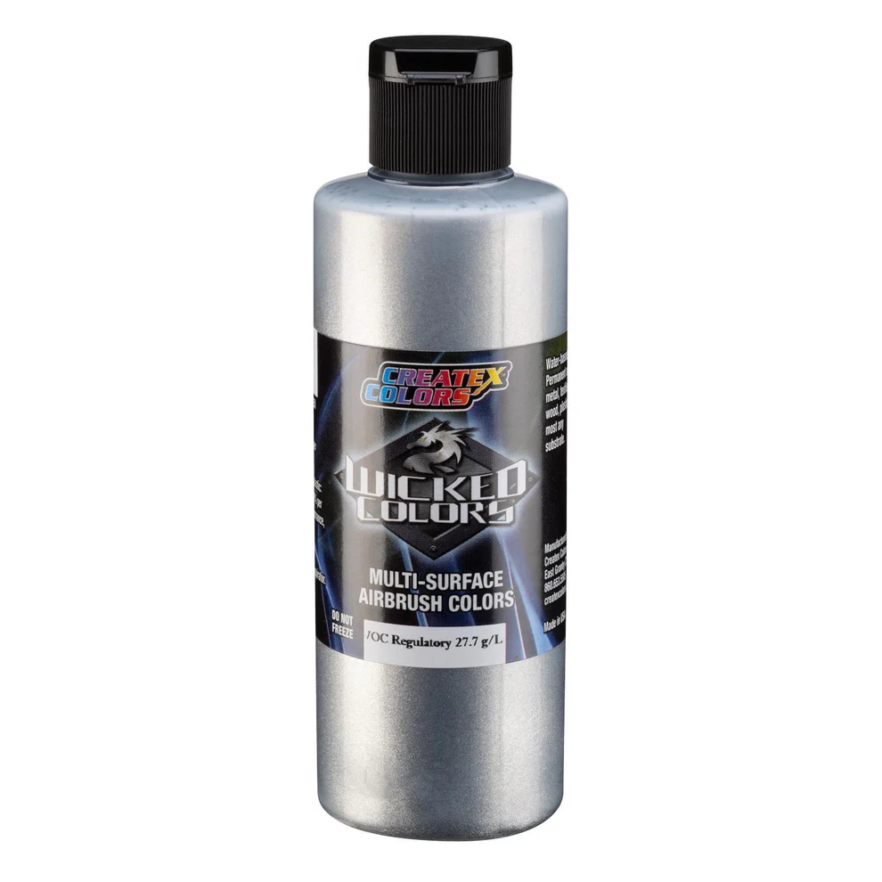 Wicked Metál alumínium airbrush festék CreateX W355 120 ml – Aluminum Fine