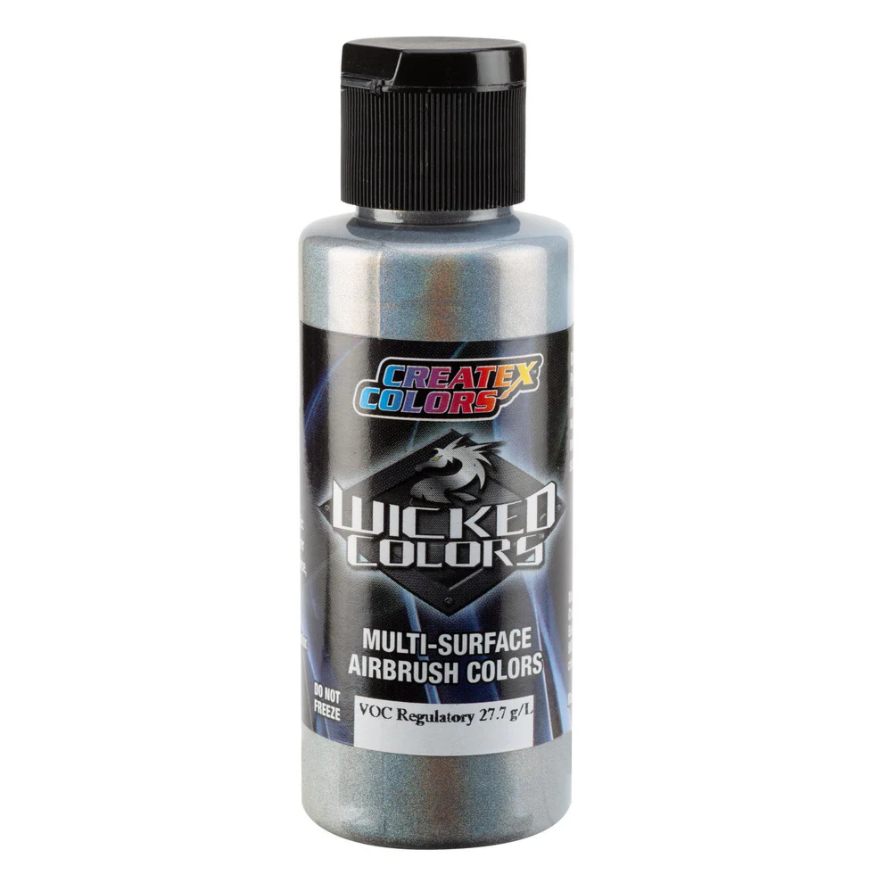 Wicked Ezüst holografikus airbrush festék CreateX W453 60 ml – Flair Silver Spectrum