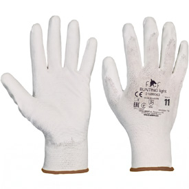 Fridrich & Fridrich BUNTING LIGHT munkavédelmi kesztyű fehér, 11-XXL méret