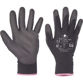 Fridrich & Fridrich BUNTING LIGHT munkavédelmi kesztyű fekete, 6-XS méret