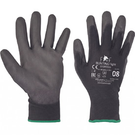 Fridrich & Fridrich BUNTING LIGHT munkavédelmi kesztyű fekete, 8-M méret