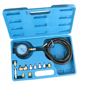 Olajnyomás mérő és teszter készlet 12 részes 0-500 PSI / 0-35 Bar SK2121