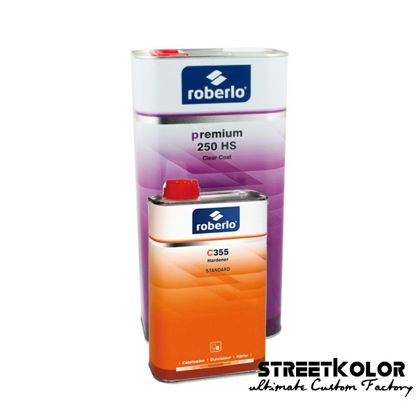 Átlátszó lakk ROBERLO UNIX HS 250 PREMIUM 2:1, 1 liter + edző