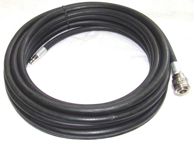 Gumicső levegőre gyorskapcsolókkal 17x10mm, Hossz: 5 m, 20 bar