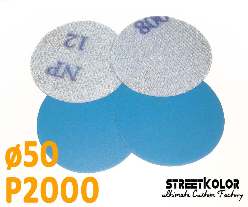 Csiszolópapír excentrikus csiszolóra, P2000 szemcsésség, átmérő: 50mm, 1 darab