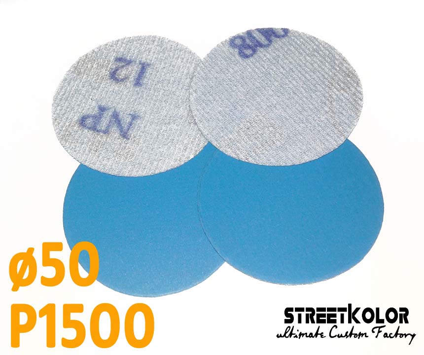 Csiszolópapír excentrikus csiszolóra, P1500 szemcsésség, átmérő: 50mm, 1 darab