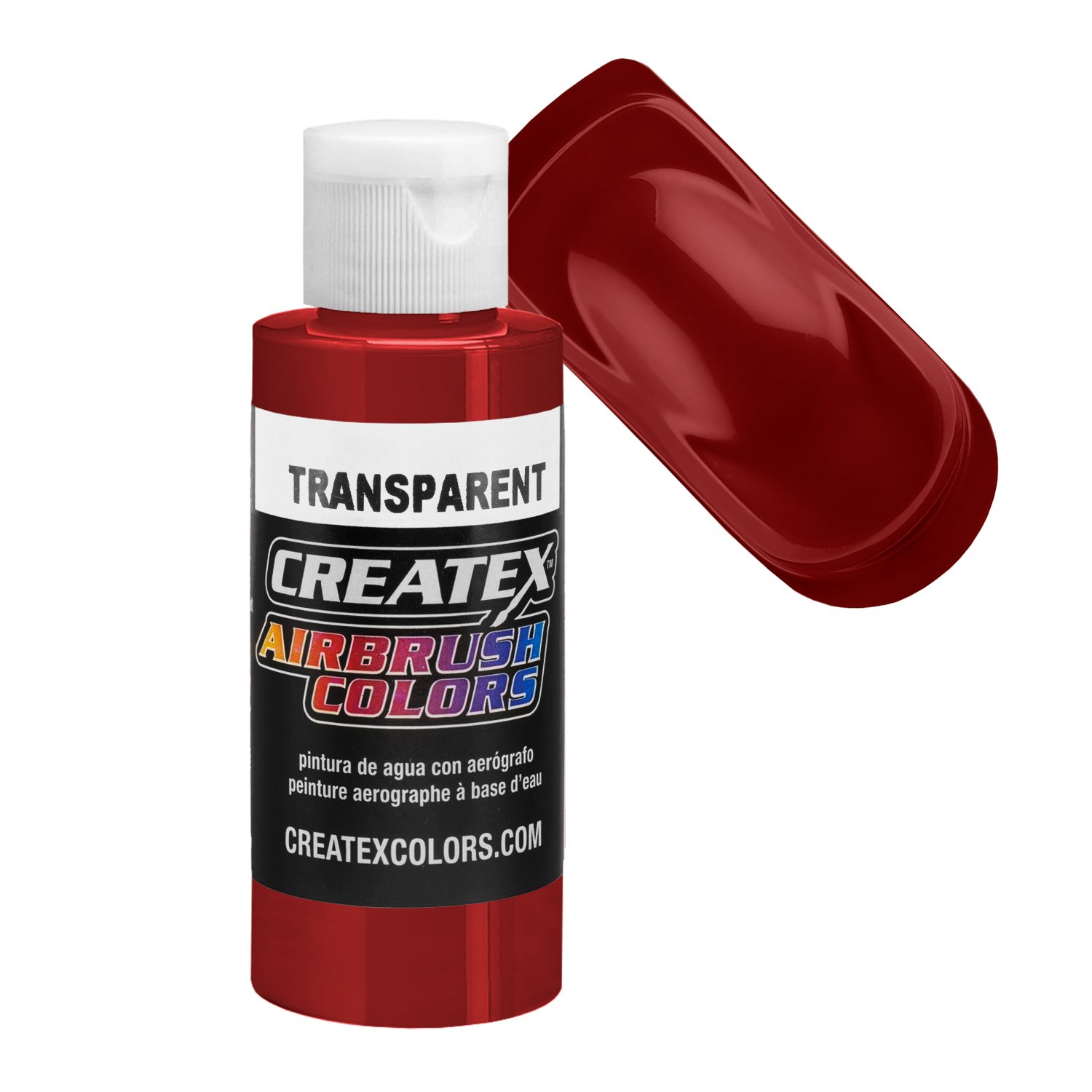 CreateX 5124 Sötétpiros átlátszó airbrush festék 120ml