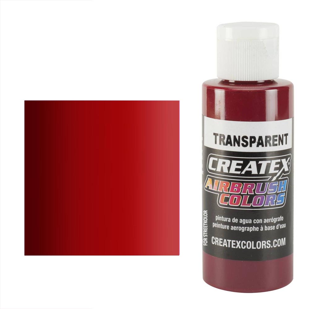 CreateX 5124 Sötétpiros átlátszó airbrush festék 60ml