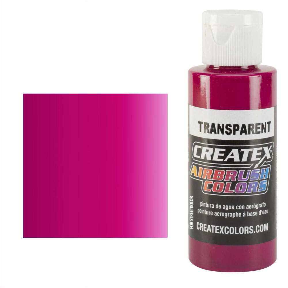 CreateX 5122 FuksziaPiros átlátszó airbrush festék 60ml