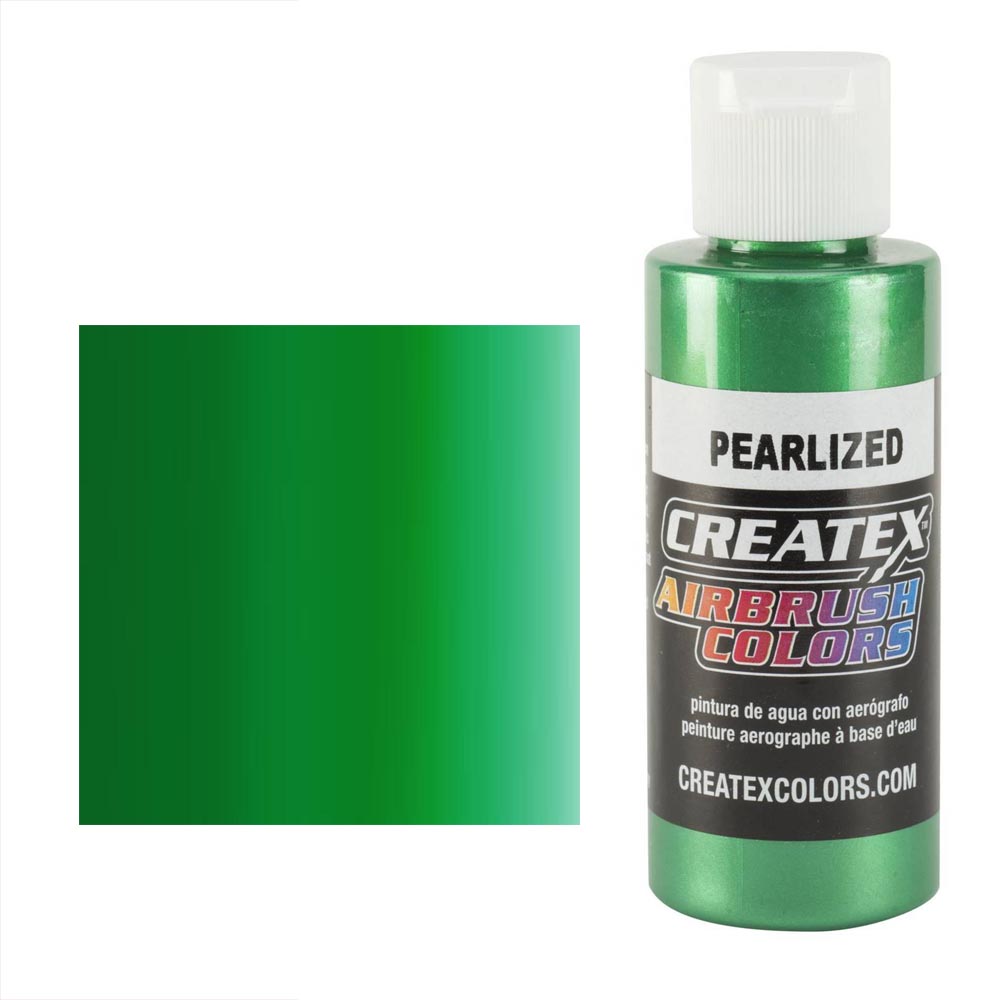 CreateX 5305 Zöld gyöngyházfényű airbrush festék 120 ml