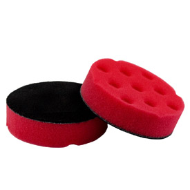 Tépőzáras ultra puha befejező polírozó korong, piros, 80x30 mm