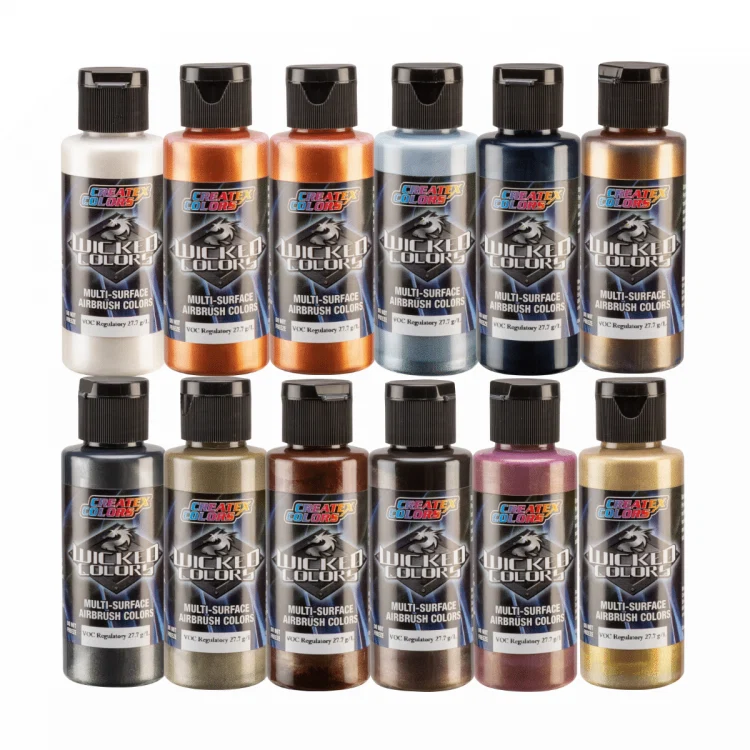 Wicked Galaxy metál airbrush festékkészlet W133-00, 12x60ml
