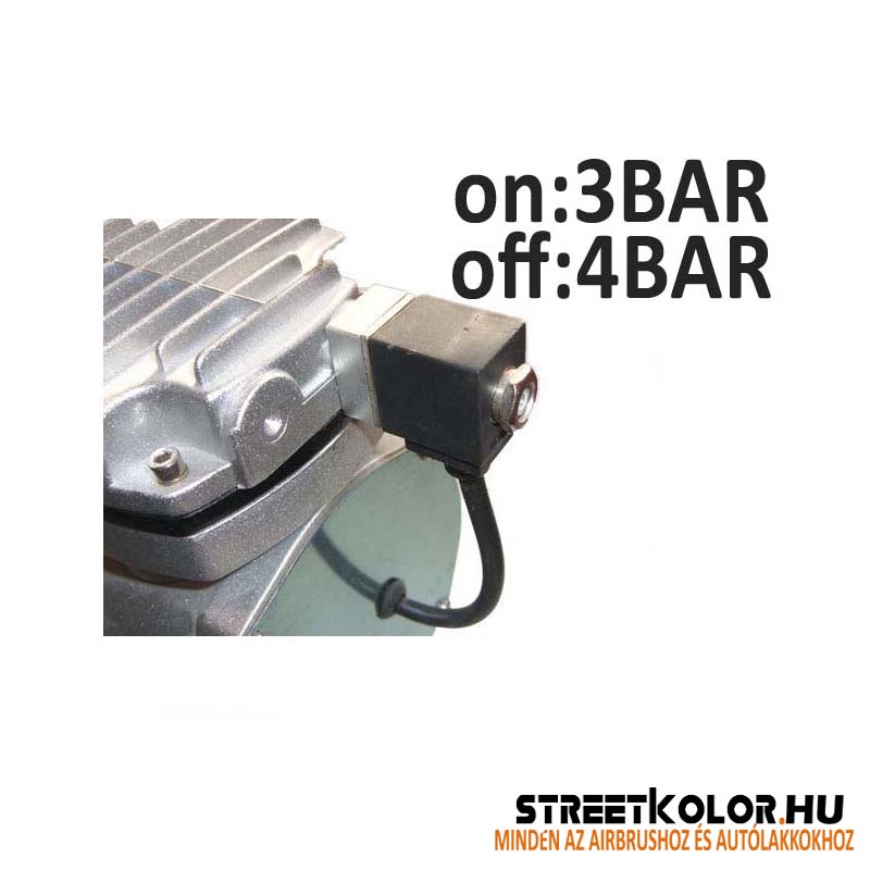 Elektromágneses nyomásszelep kompresszoprhoz: 3 bar - on, 4 bar - off