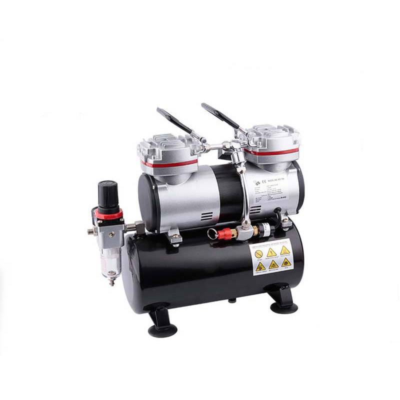 FENGDA ® AS-196 airbrush kompresszor, Kéthengeres