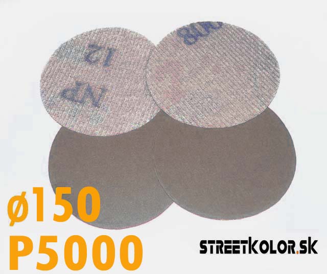 Csiszolópapír excentrikus csiszolóhoz, szemcsésség P5000, Átmérő: 150mm, 1 darab