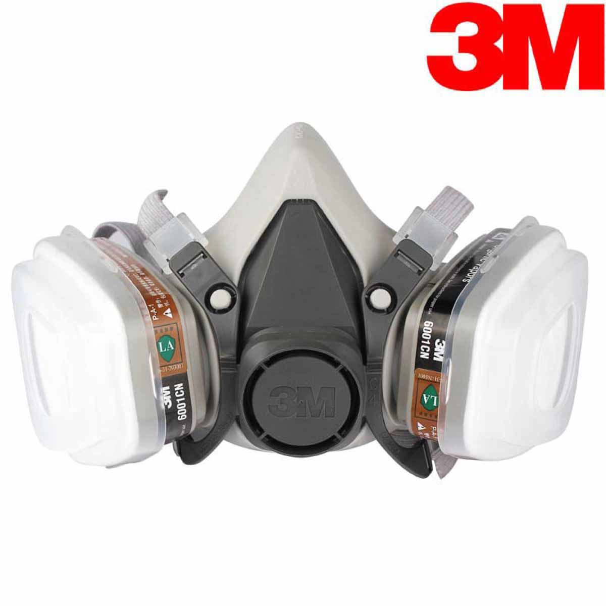 3M™ 6200 félálarc, 6051 A1 szűrő, 5911 előszűrő, 501 előszűrő tartó