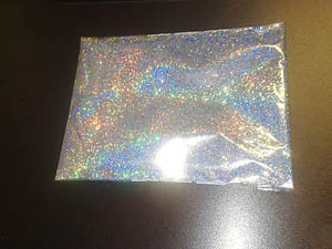 Ezüst hologram, 100% Hologram, 100 gramov, 800 micro=0,8mm