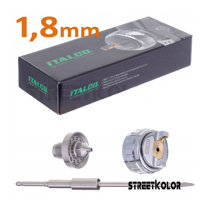 Készlet: Tű, szórófej, permetező az Italco LM-929 1,8mm pisztolyhoz