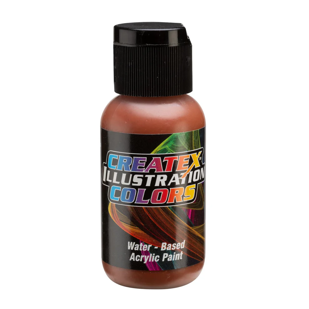 Illusztrációs Barna-narancs II airbrush festék CreateX 30 ml – 5064 Transparent Burnt Sienna