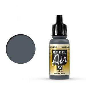 VALLEJO MODEL AIR 71.110 SÖTÉT SZÜRKE airbrush festék 17 ml