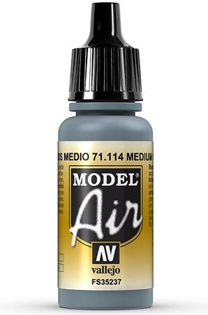 VALLEJO MODEL AIR 71.114 KÖZEPES SZÜRKE airbrush festék 17 ml