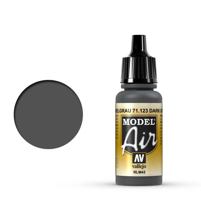 VALLEJO MODEL AIR 71.123 SÖTÉT SZÜRKE airbrush festék 17 ml