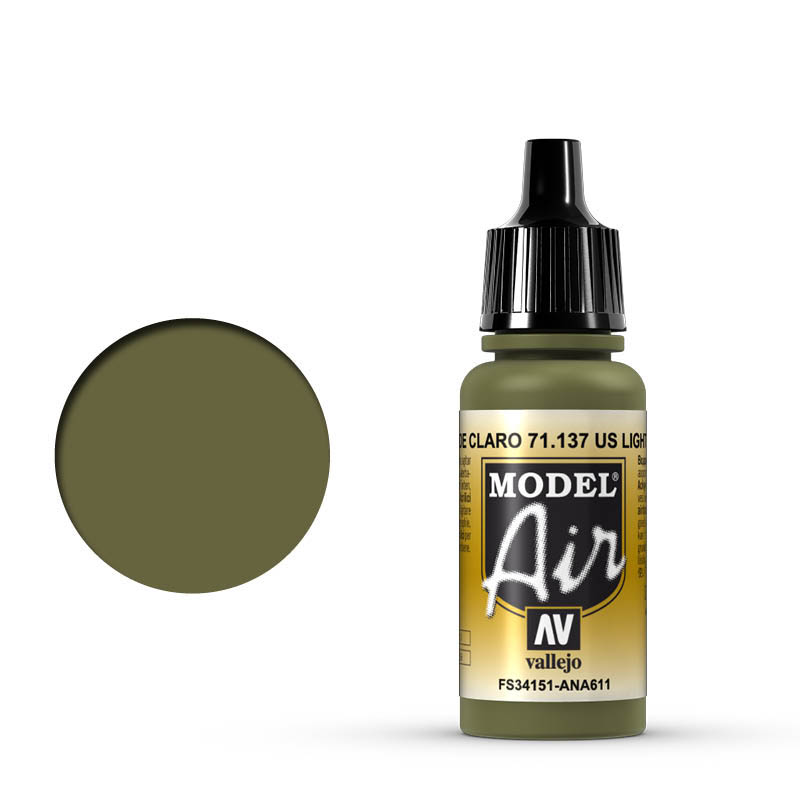 VALLEJO MODEL AIR 71.137 VILÁGOS ZÖLD airbrush akrilfesték 17 ml