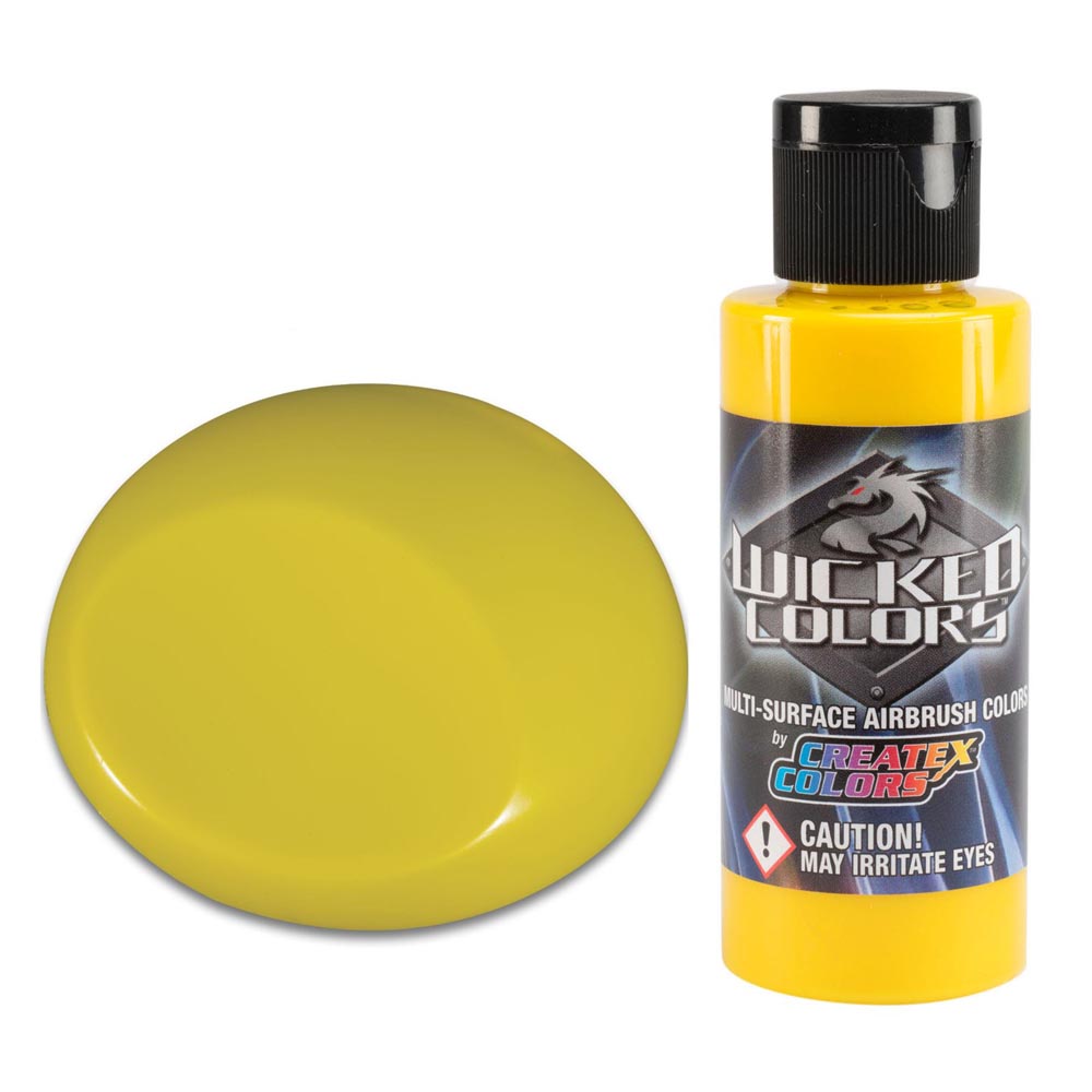 Wicked Detail Sárga airbrush festék CreateX W052 60 ml – Detail Yellow