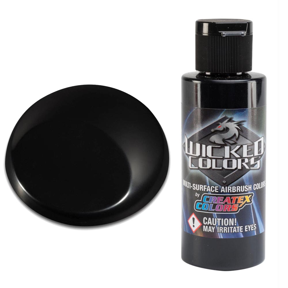 Wicked W002 Fekete áttetsző airbrush festék 60ml