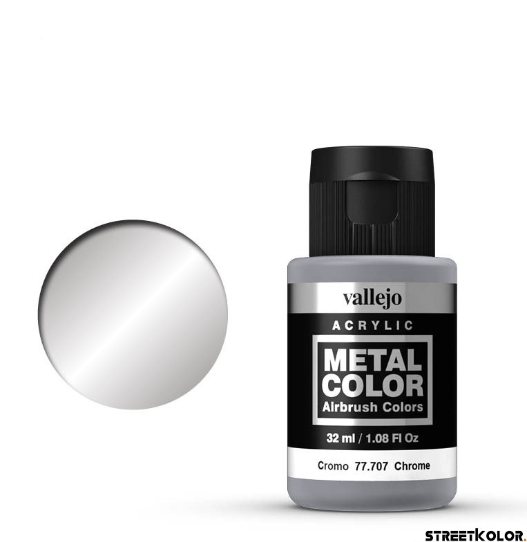 Vallejo 77.707 Króm metálfényű AirBrush festék 32 ml