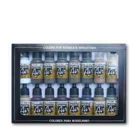 Vallejo 71.190 Tank set airbrush festék készlet 16x17 ml