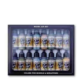 Vallejo 71.193 RLM set airbrush festék készlet 16x17 ml