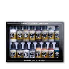 Vallejo 71.194 Ageing set airbrush festék készlet 16x17 ml