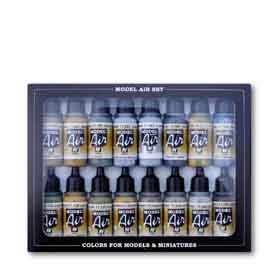 Vallejo 71.185 USAAF Aircraft WWII airbrush festék készlet 16x17 ml