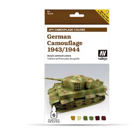 Vallejo 78.402 Army Olive Drab airbrush festék készlet 6x8 ml