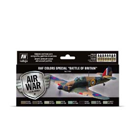 Vallejo 71.144 Battle of Britain airbrush festék készlet 8x17 ml