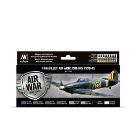 Vallejo 71.147 Fleet air arm airbrush festék készlet 8x17 ml