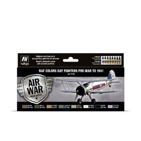 Vallejo 71.149 Day Fighters Pre-War to 1941 airbrush festék készlet 8x17 ml