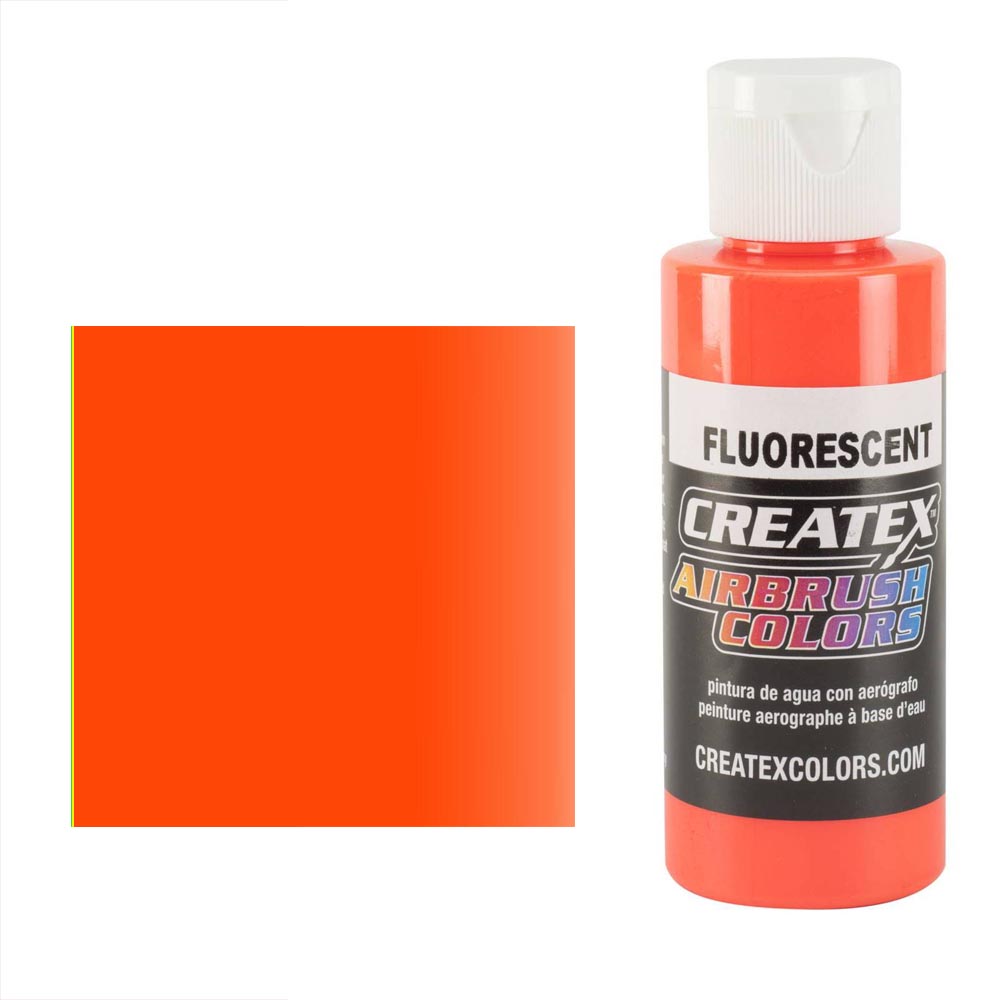 CreateX 5409 Narancssárga fluoreszkáló airbrush festék 60ml