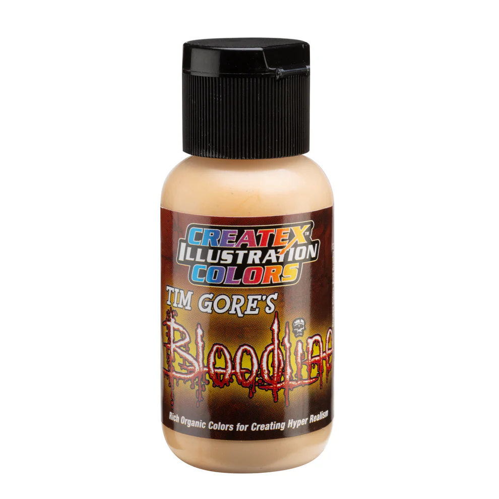 Illusztrációs Krémszínű bőrszín airbrush festék CreateX 30 ml – Illustration Dermatitis Tan 5036 Bloodline