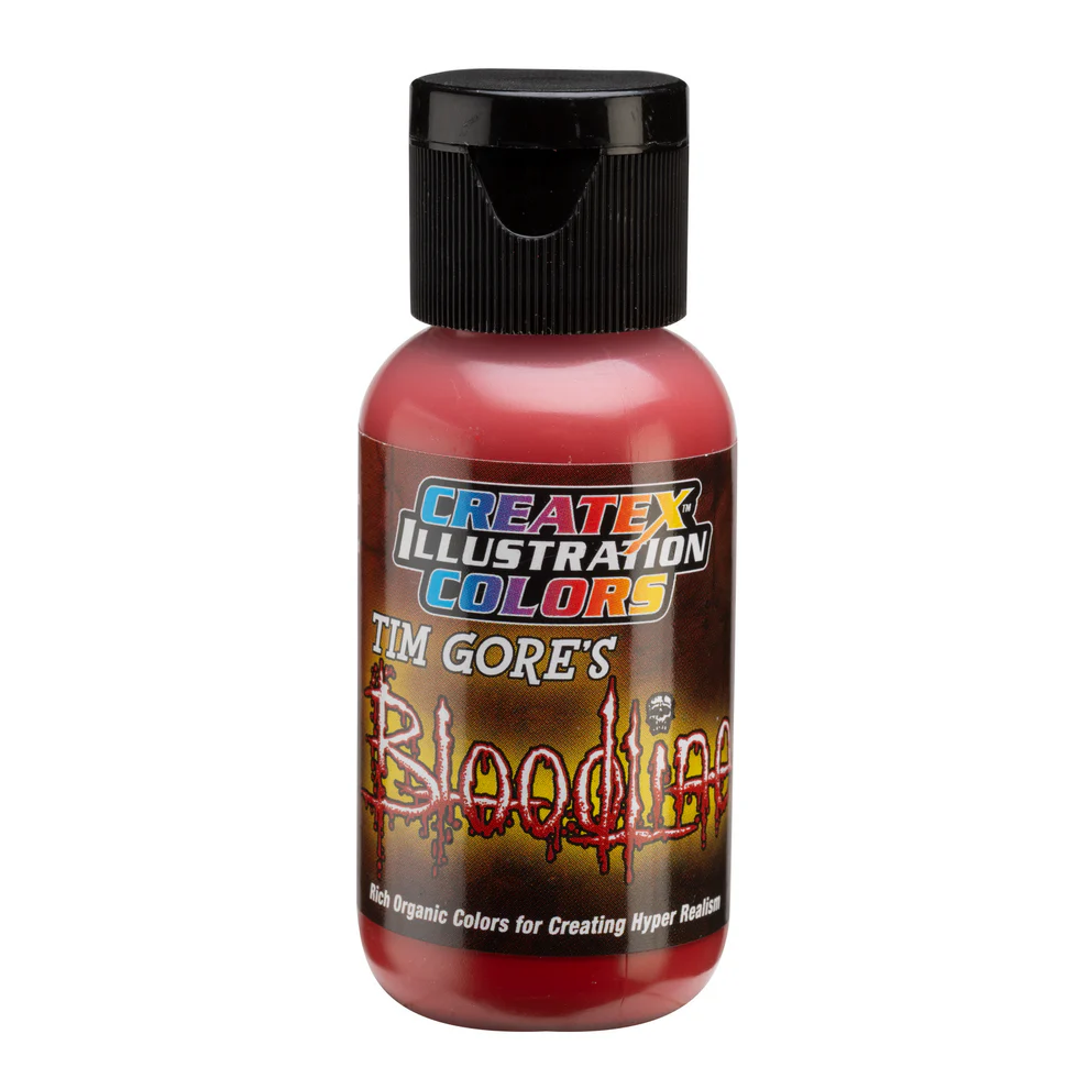 Illusztrációs Piros airbrush festék CreateX 30 ml – Illustration Bloodline Red 5039