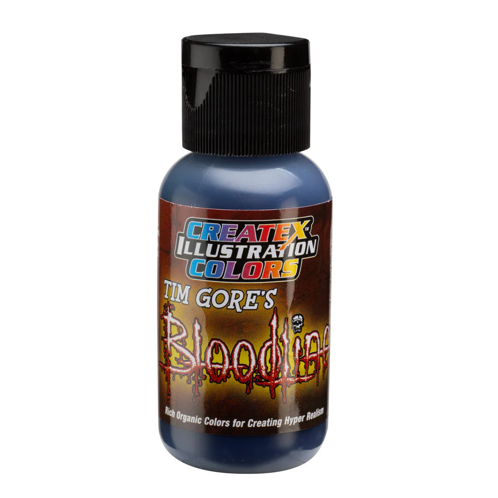 Illusztrációs Kék airbrush festék CreateX 5044 30 ml – Illustration Code Blue Bloodline