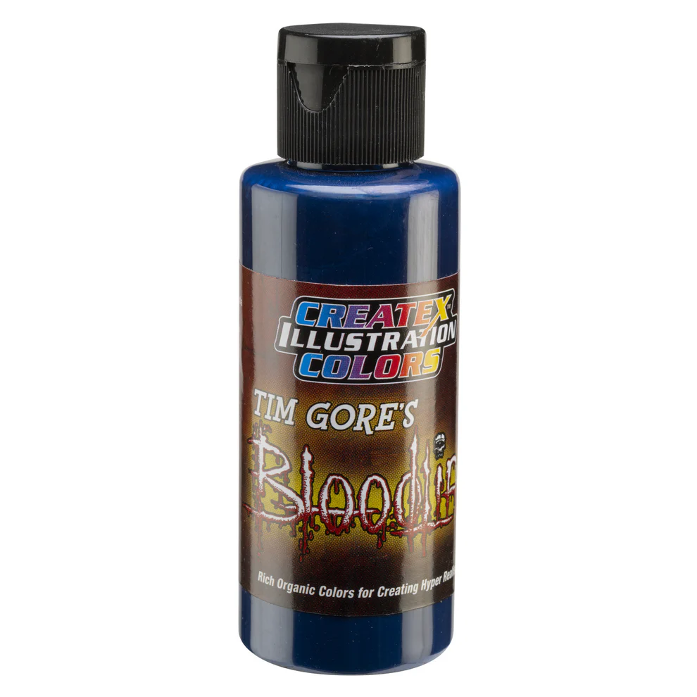 Illusztrációs Kék airbrush festék CreateX 5044 60 ml – Illustration Code Blue Bloodline