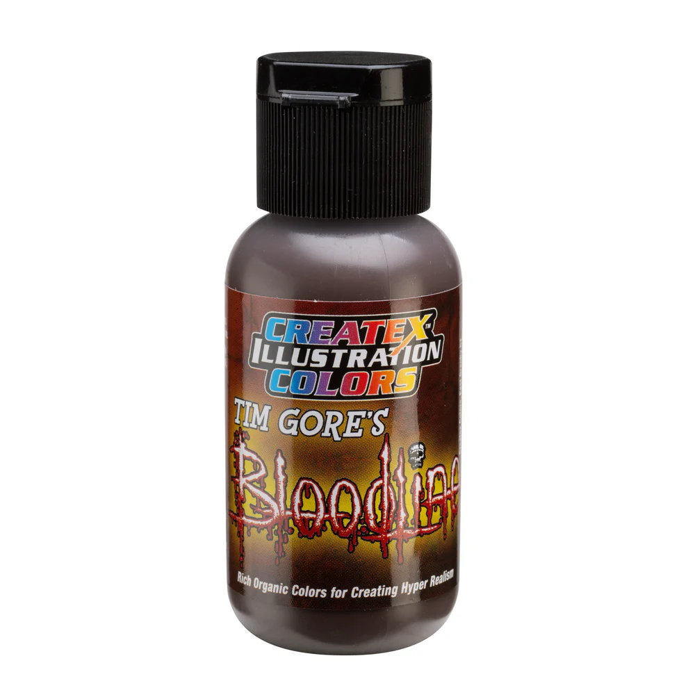 Illusztrációs Barna airbrush festék CreateX 5046 30 ml – Illustration Blunt Trauma Umber Bloodline