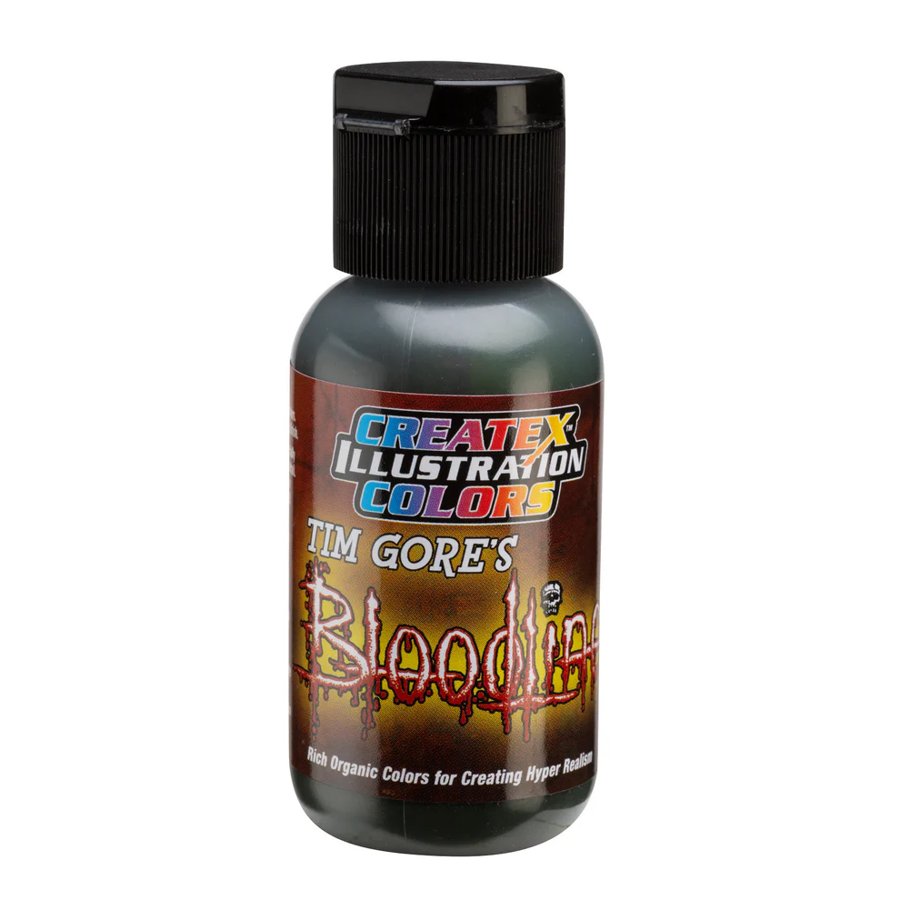 Illusztrációs Zöld airbrush festék CreateX 5049 30 ml – Illustration Vile Green Bloodline